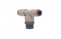 Conector de cuplare rapida Tee 2 x 1/4" tub x 1/4" M A4TU4-O